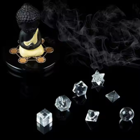 Heilige Geometrie Set Großhandel Klarer Quarz Kristall Geometrie Set mit Natursteinen Metaphysische und Spirituelle Heilungszubehör