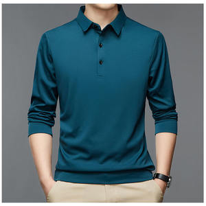 2023 hommes Streetwear mode à manches longues pour polos solide nouveaux hauts d'affaires printemps automne mince blanc T sweats à capuche sweats - Product Image 2