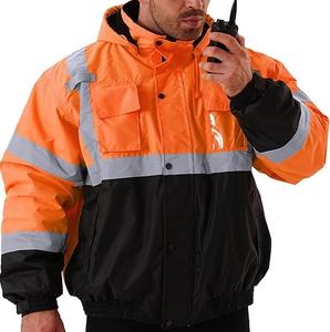 Veste de sécurité en polyester de printemps en toile imperméable haute visibilité détachable de haute qualité pour adultes - Product Image 1