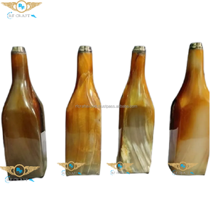 Bouteilles en corne véritable corne naturelle bouteille de vin de bière vide pour vrac et vente en gros pour restaurant d'hôtel - Product Image 2