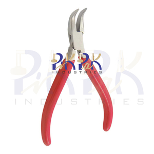 Alicates de punta de cadena doblada de mandíbula suave de 115mm con mangos de PVC, Micro línea de resorte para pesca, fabricación de joyas, manualidades DIY, prensado OEM - Product Image 3