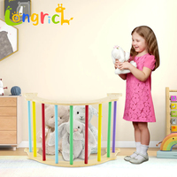 Structure d'escalade éducative en bois Montessori, triangle, arche, ensemble de jeu pour bébés et enfants, intérieur/extérieur, unisexe