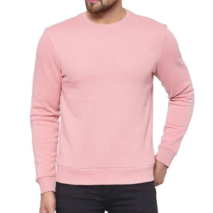 Sweat-shirt de haute qualité OEM 100% coton, col rond, uni, basique, manches longues, surdimensionné, chaud, thermique, vêtement d'hiver - Product Image 1