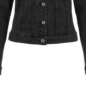 Veste en jean sexy pour femmes, décontractée, hiver, manches longues, col rabattu, poches, 100% coton - Product Image 5
