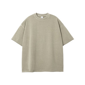 Vente en gros 100% coton délavé à l'acide T-Shirt hommes Streetwear Hip Hop Style personnalisable Logo surdimensionné Vintage 180 grammes tissu - Product Image 6
