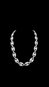 Dernière chaîne de rappeur en argent de style cubain pour hommes 10/14/18K plaqué or blanc chaîne de corps à la mode en diamant Moissanite - Product Image 5