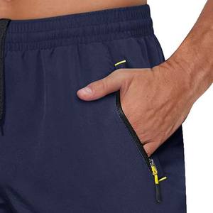 กางเกงขาสั้นสำหรับวิ่งออกกำลังกายมีกระเป๋ามีซิปรูดสำหรับผู้ชายกางเกงขาสั้นสำหรับวิ่งออกกำลังกายฟิตเนสขนาดพิเศษระบายอากาศได้ดี - Product Image 2