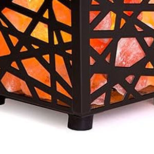 Lampe de sel de l'Himalaya 100 % naturelle de haute qualité avec panier en fer, couleurs rose/orange/rouge, vente en gros mondiale, artisanat décoratif - Product Image 6