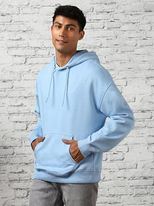 Sudadera con Capucha Térmica de Algodón 100% para Hombre, Estilo Holgado, Hombros Caídos, con Logotipo Personalizado, Resistente al Viento - Product Image 4