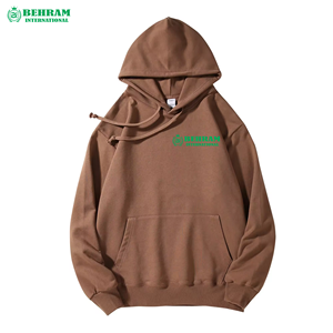 Sweat à capuche unisexe décontracté à manches longues pour le fitness, avec logo personnalisé, en polaire respirante, thermique, 100 % coton, hiver, séchage rapide, effet gonflant - Product Image 2