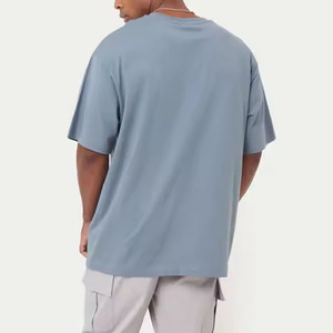 Prix bas 100% coton hommes surdimensionné T-Shirt coupe ample à manches courtes 220g confortable tissu doux respirant Anti-rides décontracté - Product Image 3