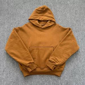 Sweat-shirt homme sur mesure en gros, 500 g/m², tissu éponge français, coupe ample, logo brodé, pour les marques de mode américaines, fournisseur en gros - Product Image 5