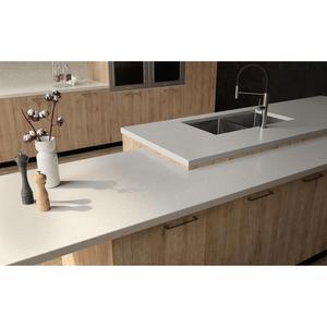 Composant en quartz cristallin Viatera blanc nacré, durable, imperméable, design moderne, grande dalle pour applications murales et de cuisine - Product Image 3