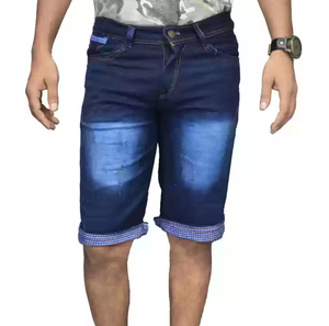 Pantalones Cortos Vaqueros de Mezclilla para Hombre, Transpirables, Ecológicos, Vintage, Personalizados, Estilo Urbano de Verano con Bolsillos - Product Image 4