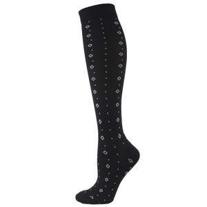 Chaussettes d'équitation longues en bambou à compression haute, avec logo personnalisé - Product Image 1