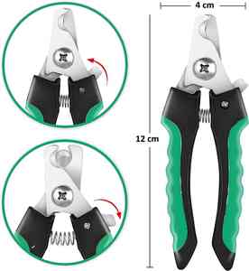 Kit de aseo de cortaúñas de precisión para mascotas Lima de uñas de acero inoxidable gratis de marca personalizada para instrumento quirúrgico veterinario - Product Image 3