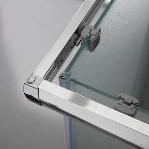 Paroi de douche rectangulaire Genoa 80x120 en verre mat - Product Image 3