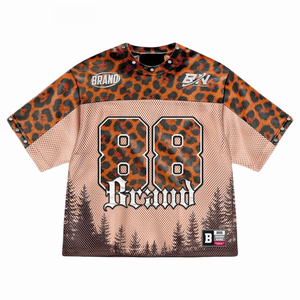 Jersey de malla de moda, ropa de calle de gran tamaño, camiseta personalizada, camiseta de verano ligera transpirable para hombres y mujeres, atuendo informal - Product Image 1