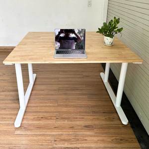 TIO HBTO008 2-Seater Modern Office <b>Desk</b> Solid Wood and Melamine Cluster Workspace Minimalist and Contemporary Design for <b>Work</b> - Product Image 3