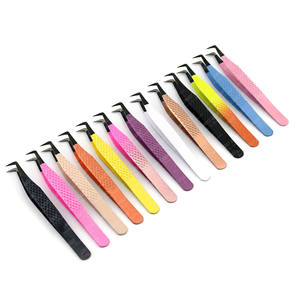 Hot Selling 90 Degree Volume <b>Lash</b> Tweezer Fiber Tip Maga Boot Volume Easy <b>Fan</b> Stainless Steel Russian Volume Surgical Steel - Product Image 2