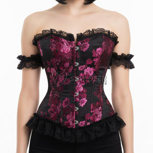 Bustier corset gothique pour femmes, haut de style steampunk vintage - Product Image 5