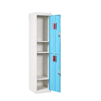 Armoire de casier en métal en acier avec 2 portes pour le stockage commercial de vêtements de gymnase