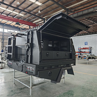 Auvent de camionnette en aluminium sur mesure avec tente de toit et barre de toit, auvent de camping robuste pour pick-up, auvent tout-terrain OEM ODM
