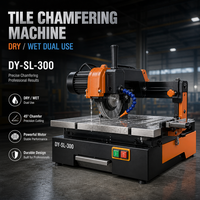 Machine automatique de chanfreinage de carreaux DY-SL-300, double fonction sec/humide, cinquième génération, haute précision, module de chanfreinage et rainurage, meuleuse d'angle