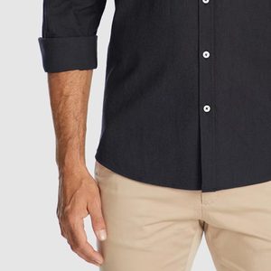 Chemises décontractées pour hommes, fabrication professionnelle, respirantes, séchage rapide, haute qualité, légères, multicolores, options personnalisables, teintes unies - Product Image 3