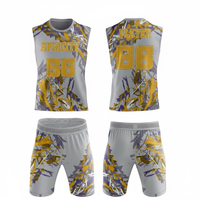 Uniforme de Fútbol Americano a la Bandera 7v7 Personalizado, Conjunto de Camiseta y Pantalones Cortos, Ropa Deportiva para Equipos, Tallas Grandes para Adultos, Secado Rápido, Proveedor OEM