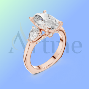 Frosted loops jewels 18K Gold Engagement Ring Jewelry Supplier - Product Image 1
