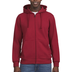 Sweat à capuche zippé pour homme, 100% coton, respirant, écologique, avec logo personnalisé imprimé, haute qualité - Product Image 2