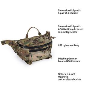 Votagoo Cordura Nylon Tactical Waist <strong>Bag</strong> Casual Cycling Hiking Day White Carry Waterproof YKK Waist Sling <strong>Bags</strong> - Product Image 3