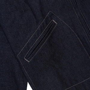 Veste de travail en jean personnalisée pour homme de haute qualité, style streetwear en toile, broderie, manches longues, hiver, service OEM, devant - Product Image 4
