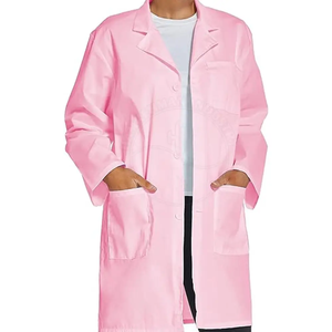 Medical Lab <b>Doctor</b> <b>Coats</b> Jacket Uniform Female <b>Doctors</b> <b>Pink</b> Long <b>Coat</b> - Product Image 6