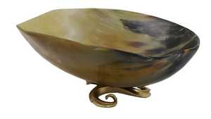 Bol en corne de buffle naturel de qualité bol de service poli à la main pour la cuisine à domicile vaisselle à bas prix pour les fêtes durables - Product Image 2