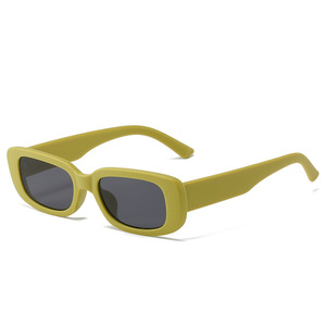 Lunettes de soleil rétro 100 % protection UV, petites montures, verres PC à bordure complète, logo personnalisable, lunettes vintage, vente en gros - Product Image 1