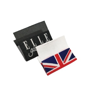 Étiquette tissée d'étiquettes d'habillement d'étiquettes de tissu de coton organique pour l'habillement - Product Image 2