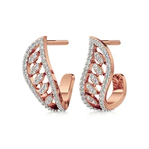 Rose <b>Whisper</b> Diamond Earrings - Product Image 2