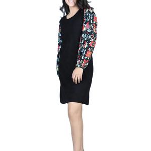 Conjunto de Dos Piezas de Mezclilla para Mujer, Diseño Personalizado, Color Liso, Top Corto, Corte Ajustado, Color Azul, Patchwork - Product Image 2