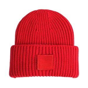 Gorro de Punto de Moda Otoño/Invierno, Lindo Diseño con Lazo de Color Sólido, Gorro de Punto Informal de Nuevo Diseño, Gorro de Invierno de Tela Común al por Mayor - Product Image 1
