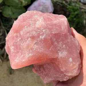 100% Natural Pink Rose Quartz Stone <b>Raw</b> <b>Crystal</b> Stones Healing Mineral Specimen <b>Raw</b> Rough Quartz Rose <b>Crystal</b> Chakra Stone 1pc - Product Image 1