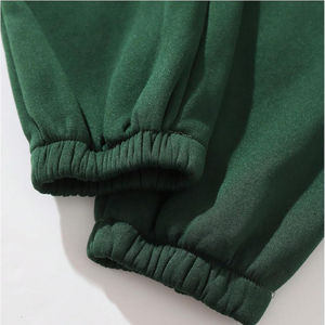 Personnalisable de haute qualité Ensemble de 2 pièces pour femmes Sweat-shirt en tricot décontracté uni avec pantalon de jogging skinny 100% coton teint en plaine - Product Image 4