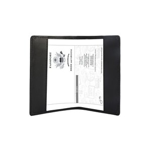 Black Slim Leather <b>Card</b> <b>Holder</b> <b>Wallet</b> with Anti-Theft and Handmade Design - Product Image 3