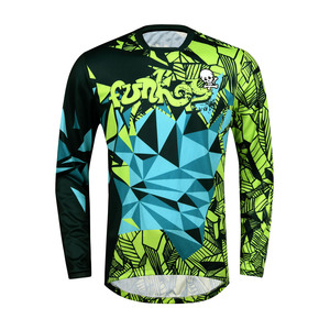 2024 personalizado Color sólido bicicleta todoterreno Equipo conjunto Motocross logotipo personalizado impresión MTB Jersey - Product Image 1