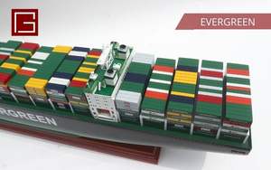 Gia Nhien Fabricant Approuvé Conception Personnalisée quantité minimale de commande Bas Navires Commerciaux Evergreen MODÈLE DE BATEAU EN BOIS _ ARTISANAT EN BOIS - Product Image 5
