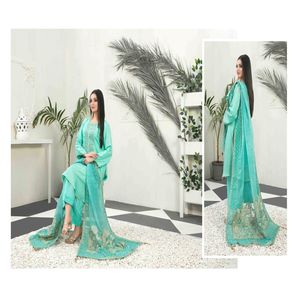 TAWAKKAL Marque Femme Non Cousu Karrandi Banarsi Gala Brodé Salwar Kameez Fantaisie Brodé Dupatta Mariages Evergreen - Product Image 3