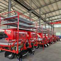 KAFAN Transplanteur de semis remorqué pour tracteur, rouge, haute qualité, composants de valve mécanique, garantie 1 an