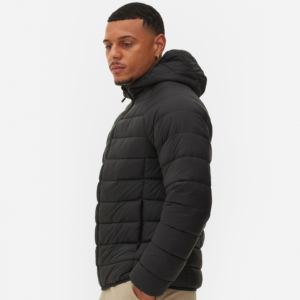 Winter Custom logo Outdoor Wear Cotton Polyester Blank Plain Down Polyester <b>Padded</b> Quilted Men's Puffer Jacket - Product Image 5