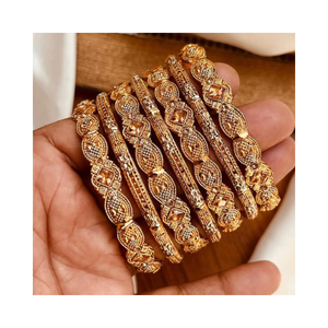 Hot Selling Indian Wholesale Wedding Bridal Wear Kundan <b>Bangles</b> Set Premium Quality Fashionable <b>Bangles</b> Jewelry for <b>Women</b> Ladies - Product Image 1